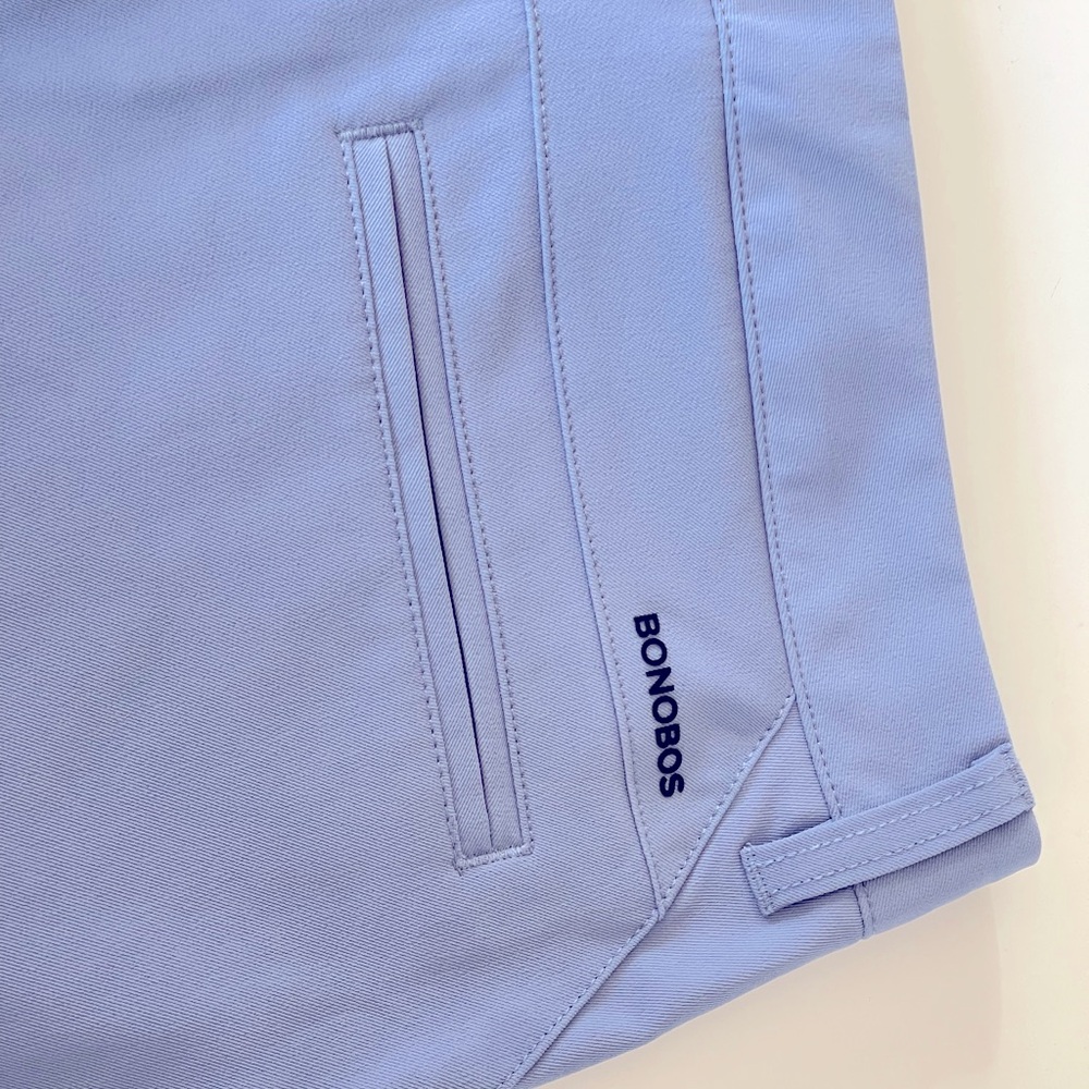 Bonobos Golf Light Blue Flat Front Shorts - Picture 5 of 8